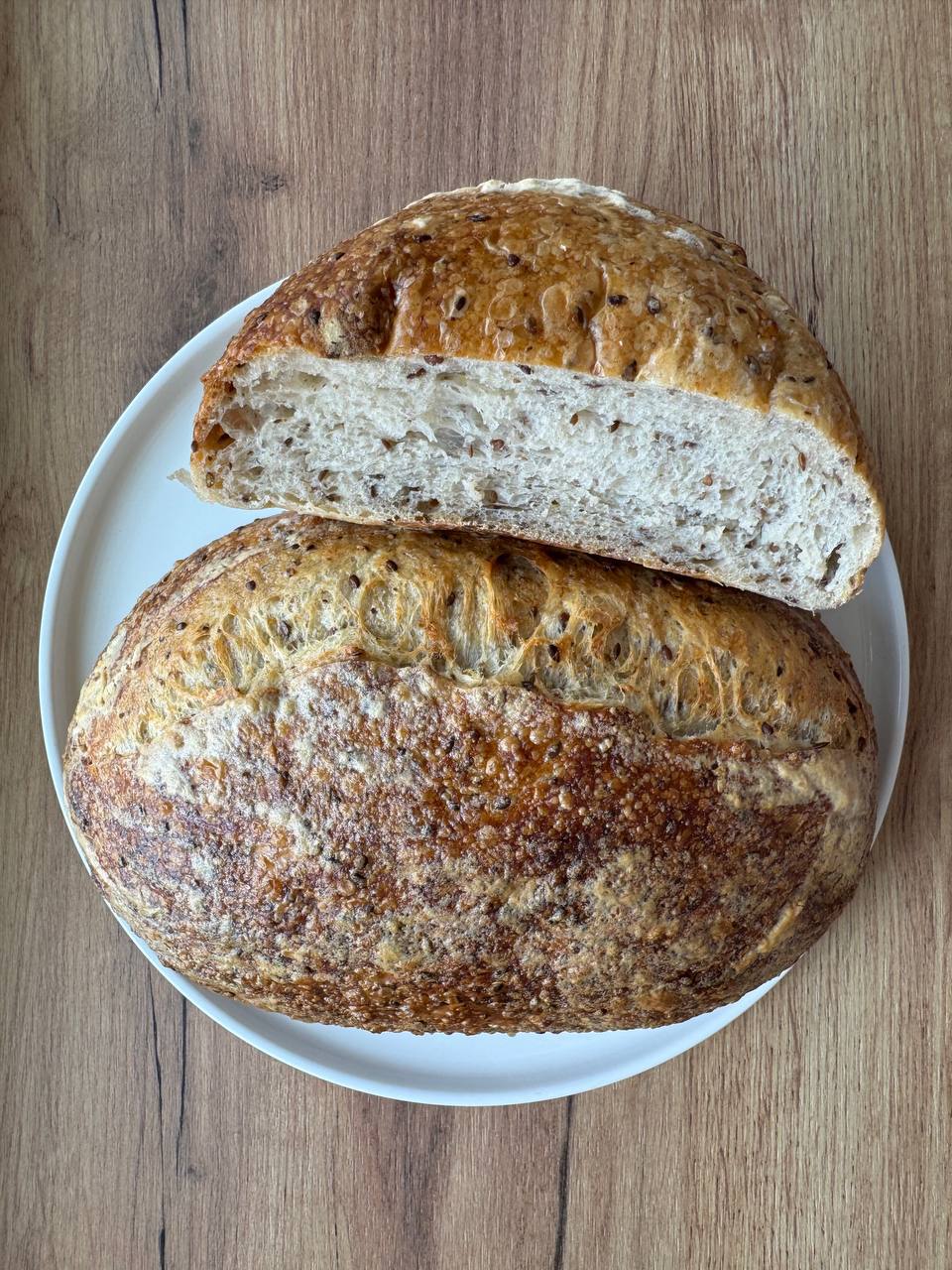 З льоном половинка